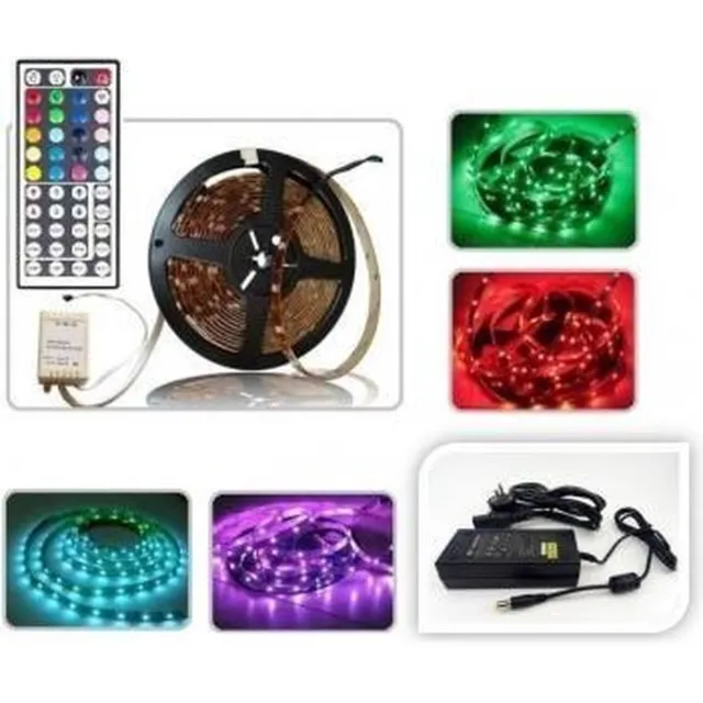 ABC-Led Led strip - 5 m - RGB - Plug & play 24V Waterproof (IP65) - incl. Full Touch controller Wit