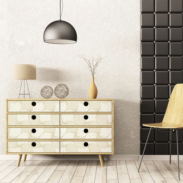 Ambiance Sticker Scandinavische meubelsticker, pretenstijl, 60 x 90 cm Multi color