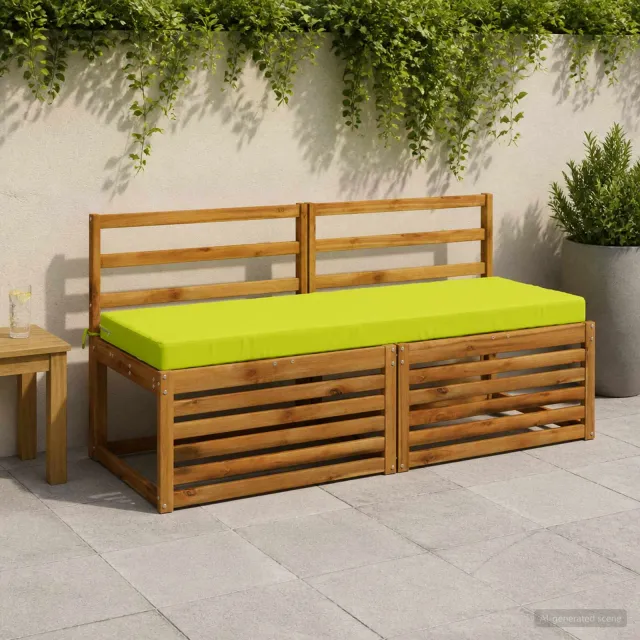 vidaXL Bankkussen SOEST 100% Polyester Helder groen 150 x 50 x 8 cm