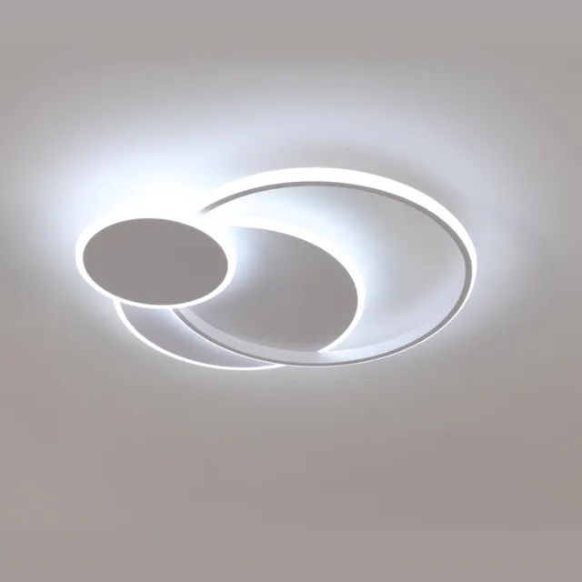 Haobosic Ronde onregelmatige plafondlamp van acryl, wit, 50,5 x 46 x 6,5 cm, dimbaar, 220 V