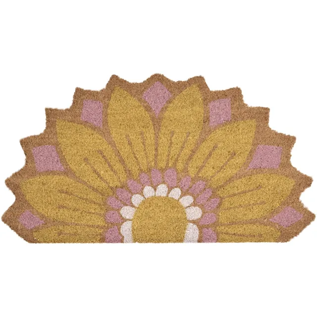 Beliani AROLIK - Deurmat - Geel - 45 x 75 cm - Kokos