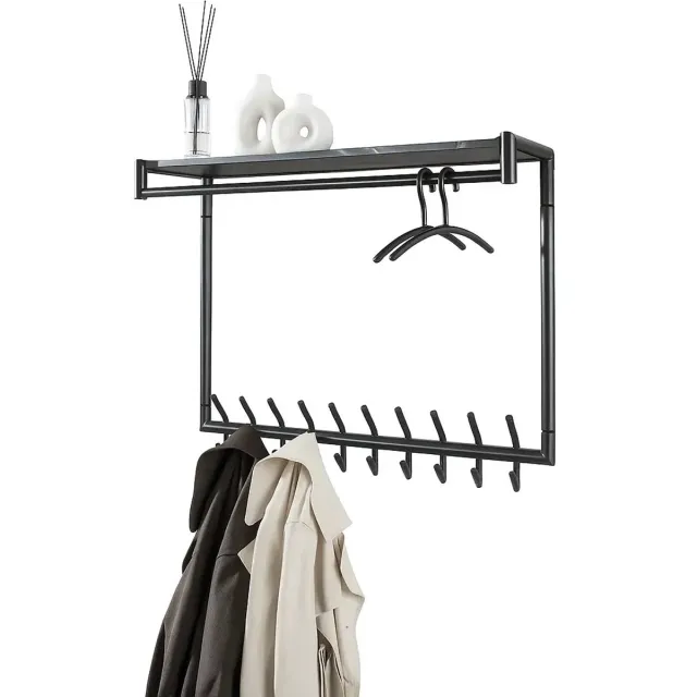 Ylumen Kapstok Tenaro B 100 cm H 80 cm marmer zwart