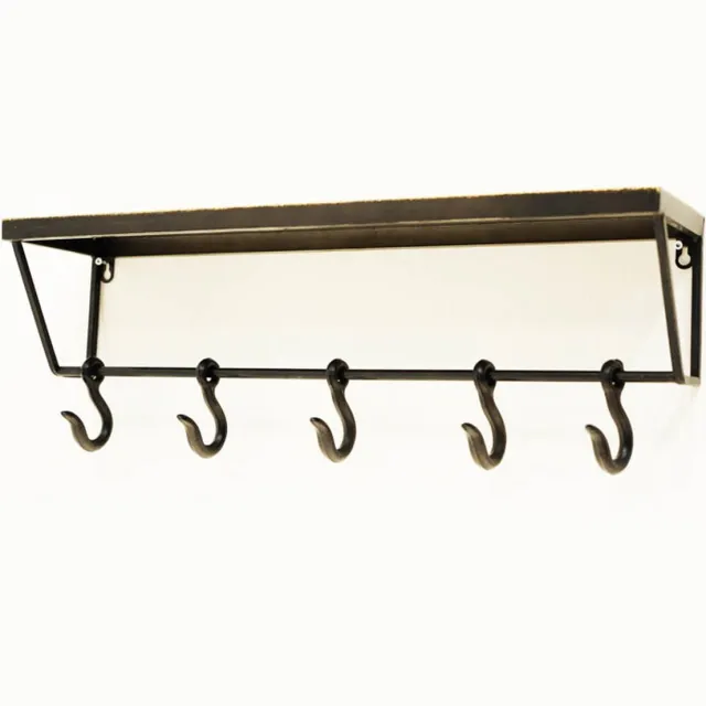 Lesliliving Wandkapstok chique haken b65cm staal