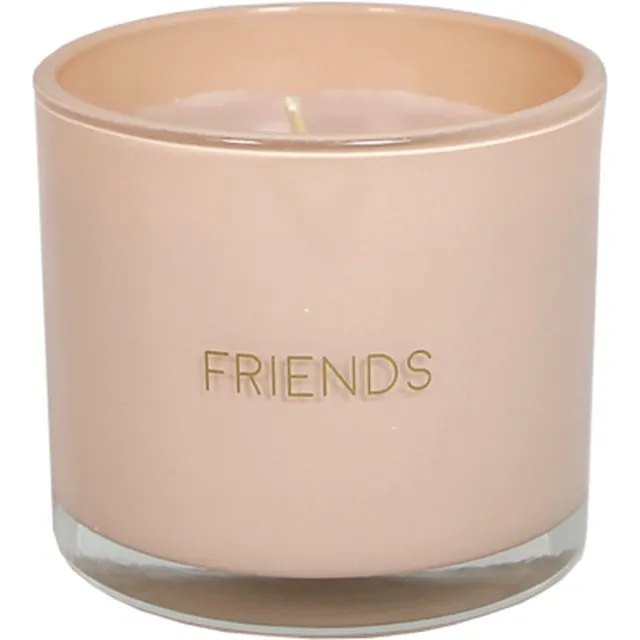 My Flame Lifestyle MY FLAME - sojakaars met wensarmbandje - 'Friends' - Green Tea Time - 35 branduren - Roze