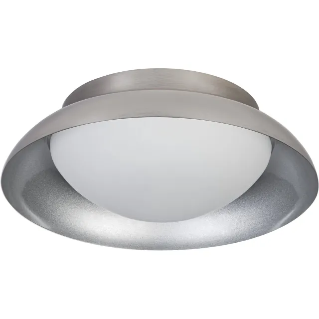 Osram ORBIS MADRID plafondlamp 305mm, nikkel, 2xE27 fitting, geschikt voor slimme lamp, hoge kwaliteit, modern design, metalen behuizing, geschikt voor gebruik binnenshuis, rond, IP20