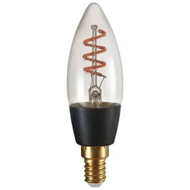EGLO Ledfilamentlamp Kaars Zigbee Warm Wit C35 Rookglas E14 4w Transparant