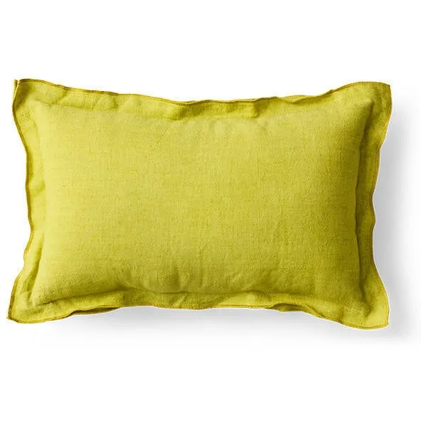 HKLIVING sierkussen geel (50x30x4 cm) lemongrass