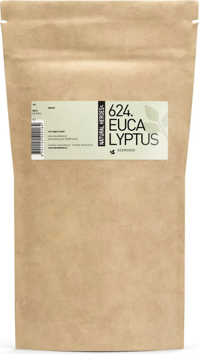 Natural Heroes Eucalyptus (Gedroogd, Hele bladeren) 100 gram groen