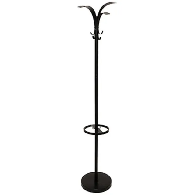 5Five® 5Five Kapstok Dubai - zwart - metaal/beton - staand - 8 haken - 175 cm - paraplu ring