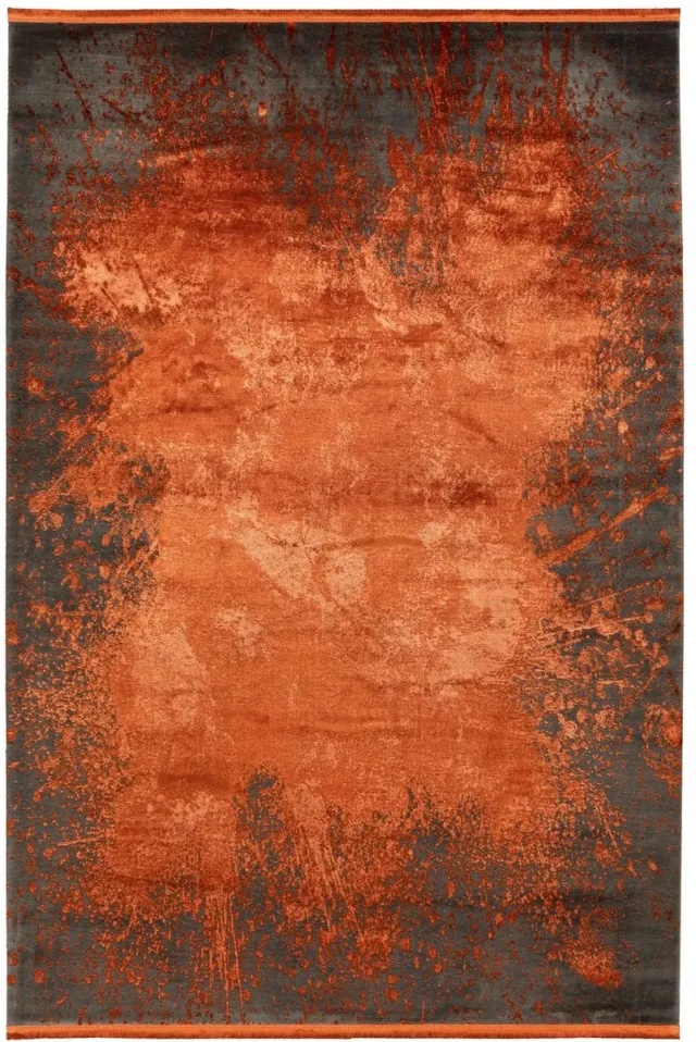Dutch XXL Laagpolig Vloerkleed | Tapijt | Elysee | Abstract | Terracotta | 240x330 cm