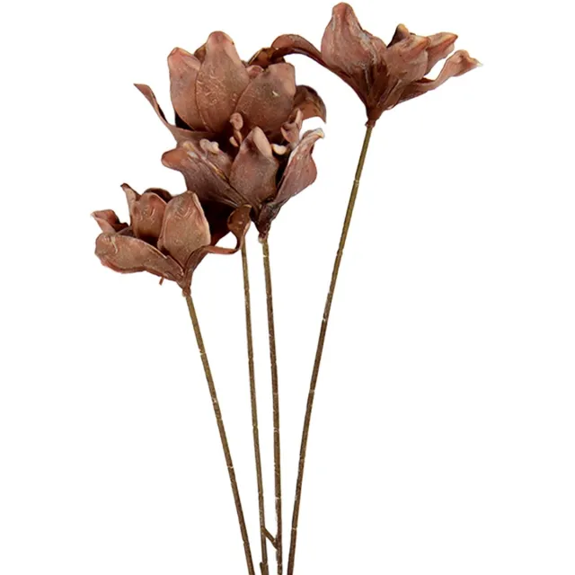 Clayre & Eef Kunstbloem 8x5x60 cm Bruin Kunststof