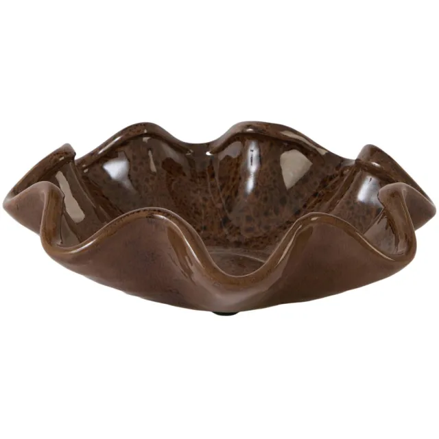 Light & Living keramieken schaal GODENI Ø25 cm - bruin