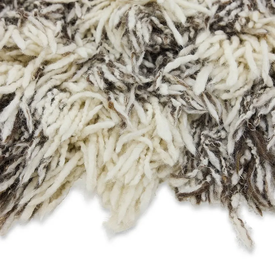 HKLIVING vloerkleed wol Shaggy crème/donkerbruin (300x200 cm), foto 6