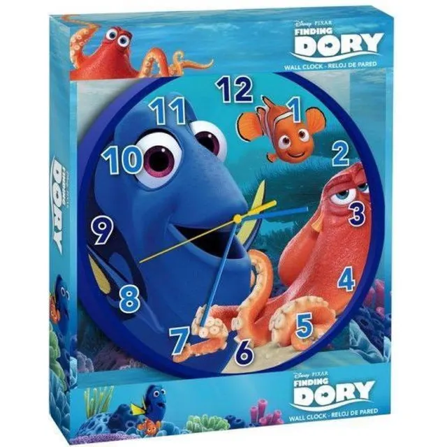 HF Trading Klok Finding Dory: 25 cm (WD17196) blauw
