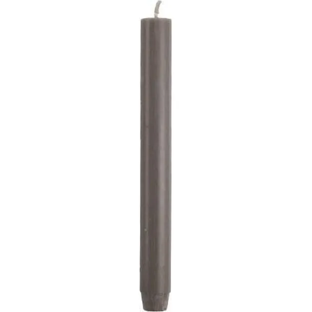 Rustik Lys Dinerkaarsen XL - Pak van 20 Stuks - Warm Grijs - 2,6 x 30 cm