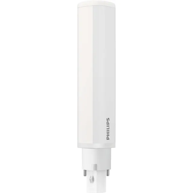 Philips LED PL-C Dulux-D D/E – 6,9W 700Lm – 3000K 830 Warm Wit | 2-Pins G24d-2 – EM / Netspanning 230V – Vervangt 18W