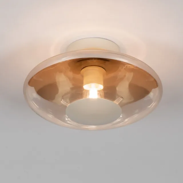 Lumidora Plafondlamp 75436 - Plafonniere - UPPER EAST - E27 - Beige - Glas - ⌀ 30 cm
