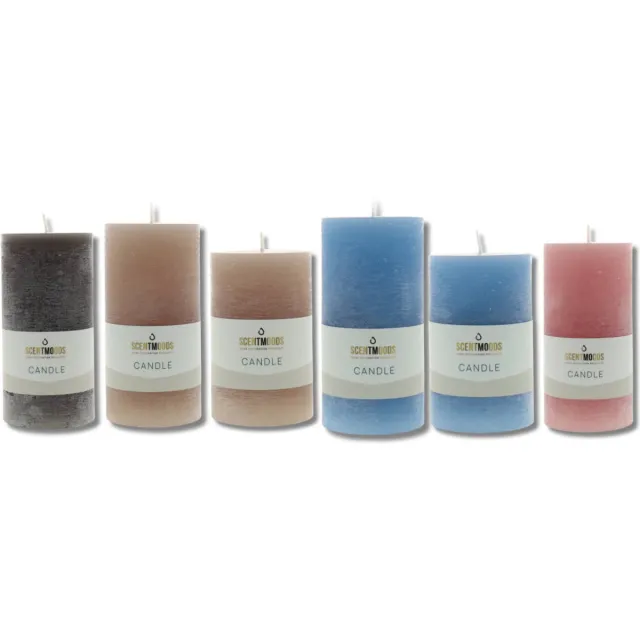 Scentmoods Rustieke Kaars Set Cozy Hearth – Stompkaars en Dinerkaars voor een Warme Sfeer