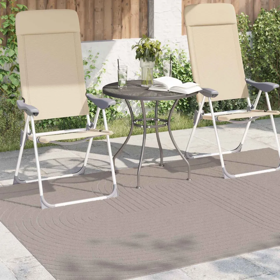 vidaXL Binnen- en buitentapijt PALMERAS Beige 160 x 230 cm Polyester, foto 3