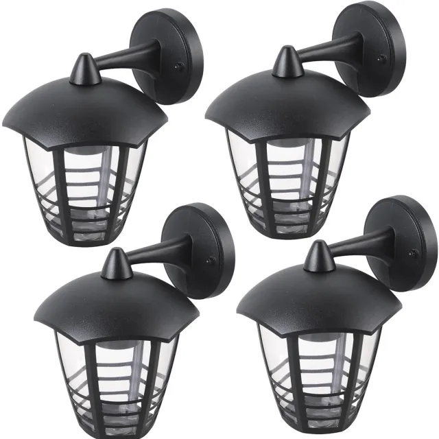 Maclean Rabalux - tuinwandlamp - Wandlamp - IP44, E27, max. 60 W, zwart - 4 stuks