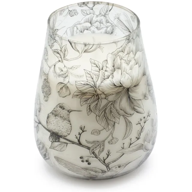 Ancient Wisdom Tall Glass Jar Candles - Drawn by Flame multicolor