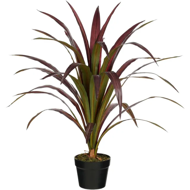 Mica Decorations Bananenboom – Kunstplant in Pot – Realistische Nepplant Woondecoratie – Kunstplanten voor Binnen en Buiten – H85 x Ø70 cm – Rood