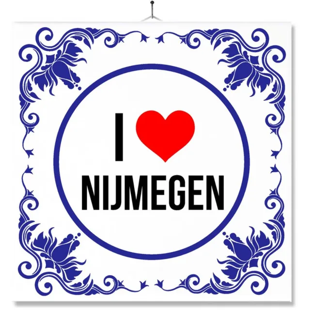 MC Living Tegel Met Opdruk | Geschenk | Wc | Toilet | I Love Nijmegen Multi-Color
