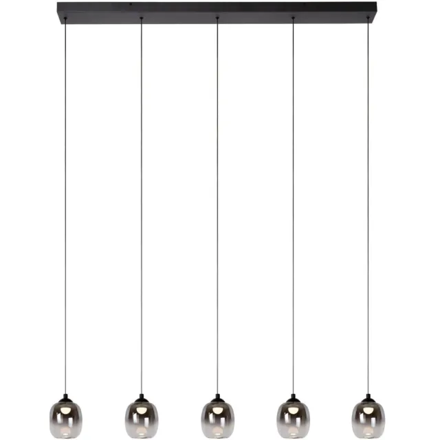 Lucide TAMINO - Hanglamp - LED Dimb. - 5x5,6W 3000K - Zwart