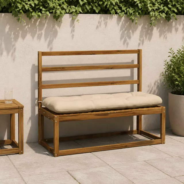 vidaXL Bankkussen VIANEN 100% Polyester Crèmekleurig 110 x 40 x 12 cm