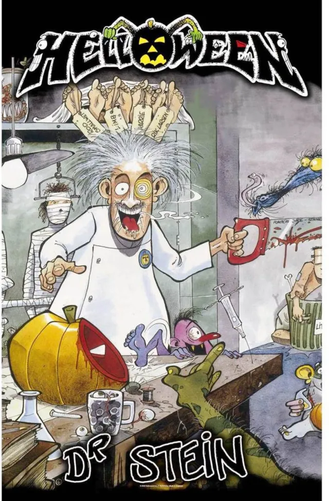 Rock Off Helloween - Dr. Stein Textiel Poster - Multicolours