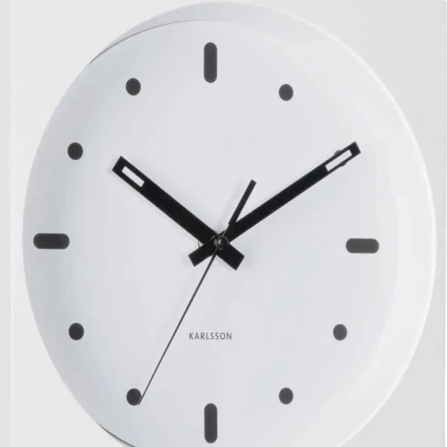 Karlsson Wandklok Incesante Square - Wit - Ø25cm - Wandklok Modern