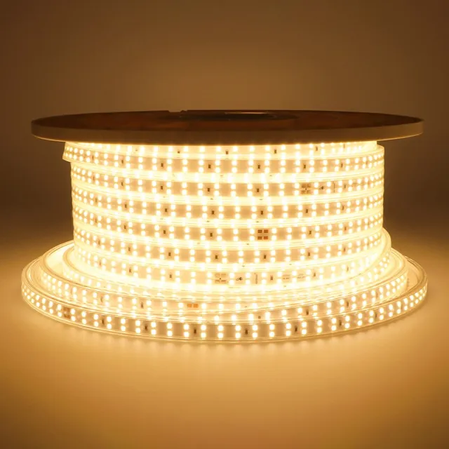 HOFTRONIC Flex180 LED Strip 50 meter - 3000K warm wit - IP65 waterdicht - Buiten & Binnen - 180 LEDs/m - 600 Watt 57.500 lumen - Inkortbaar per 20 cm - Dimbaar