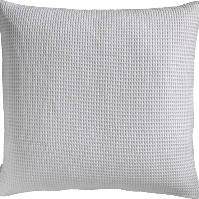 Heckettlane Kussensloop Wafel - Kussenhoes van 50x50 cm - 1 stuk - 100% Katoen - Wit