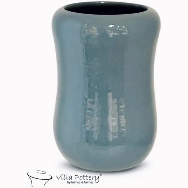 Villa Pottery Glasgow vaas Donker Groen 23 x 36 blauw