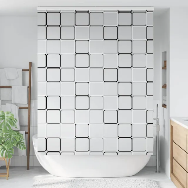 vidaXL Doucherolgordijn met cassette 160x240 cm stofbreedte 156 cm meerkleurig