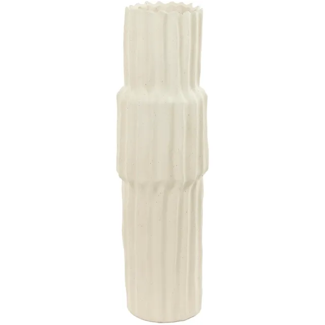 Light & Living Vaas Longa Keramiek, 58cm - Crème