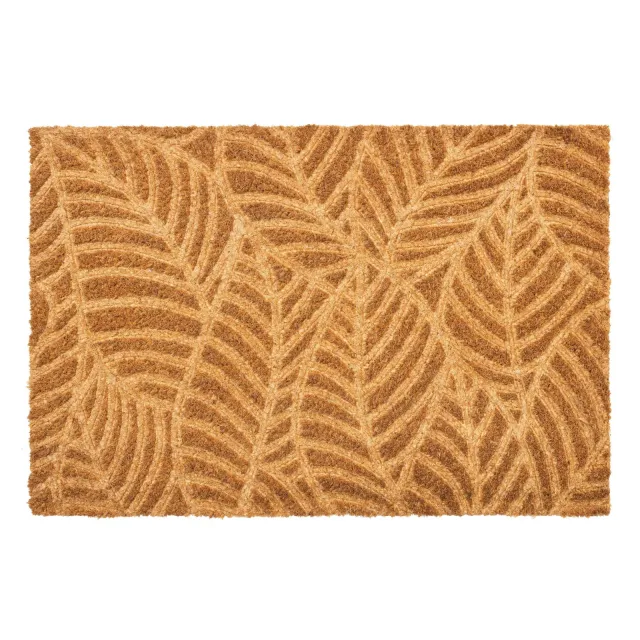 Hamat deurmat E-Coco Embossed (40x60 cm) naturel Leaves