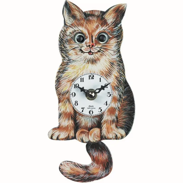 Engstler 203 QP - Wandklok met slinger - Quartz meerkleurig