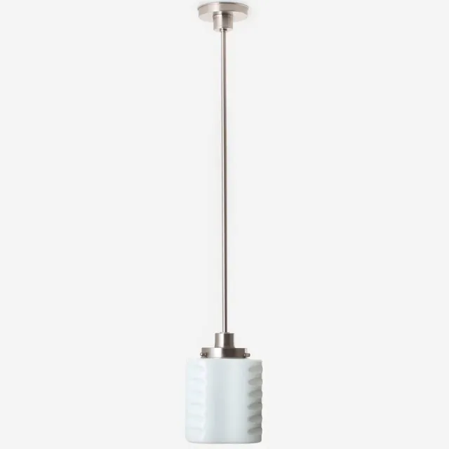 Coloured by Art Hanglamp De Klerk 20's Matnikkel - Art Deco Trade