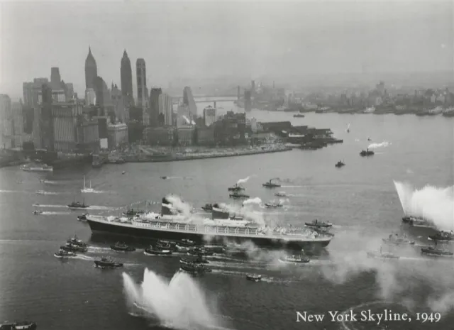 Catch Projecten Poster - New York Skyline - Bettmann Archive - Zwart/Wit - Fotografie - Jaren 80