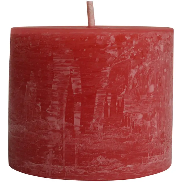 PTMD Kaars Rustic Outdoor - Roze - 15x15x12cm