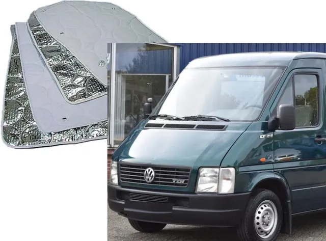 Geschikt voor volkswagen LT Raamisolatie Geschikt voor Volkswagen LT 28 en LT 31 3 delige set bouwjaar 1997-2006 grijs