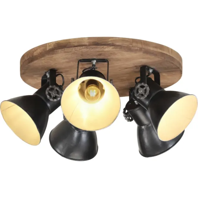 vidaXL Plafondlamp 25 W E27 50x50x25 cm zwart