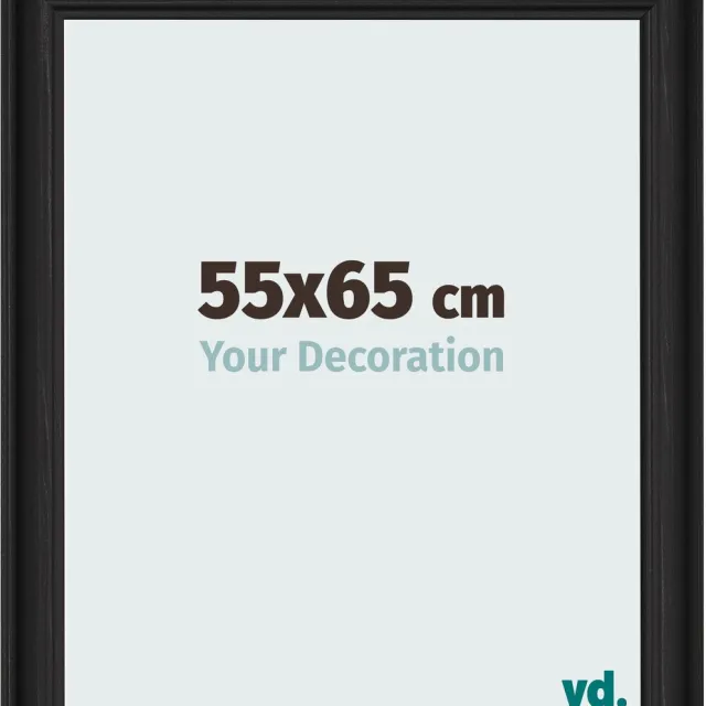 yd. Your Decoration - Fotolijst 55x65 cm - MDF - Zwart Houtnerf - Lazio