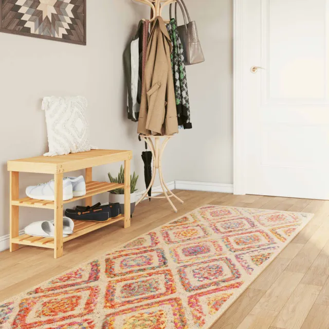 vidaXL Vloerkleed wasbaar 80x300 cm meerkleurig, foto 2