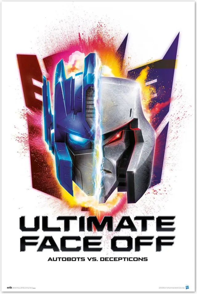Grupo Erik Transformers Autobots vs Decepticons Poster 61x91.5cm Multi color