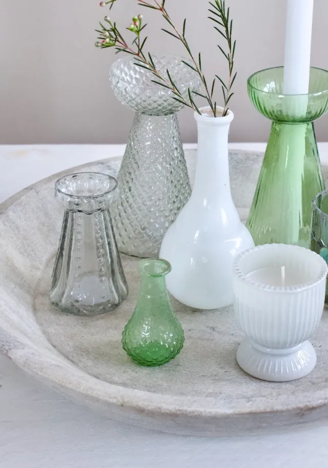 De Weldaad Authentic Vaasje petit groen