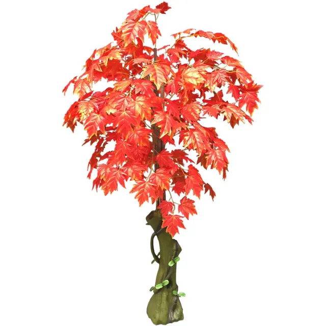 Decovego Valse Kunstmatige Plant Esdoorn Decoratie Rode Bladeren 180cm DECOVEGO Groen