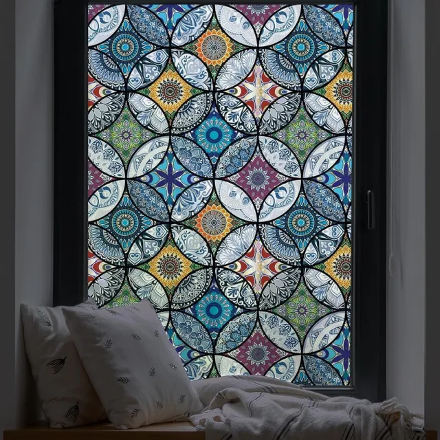 Solacis Privacy Folie Raam - Raamfolie - Folie Raam - Zichtwerend - Anti Inkijk Raamfolie - Must have voor uw privacy! Blauw