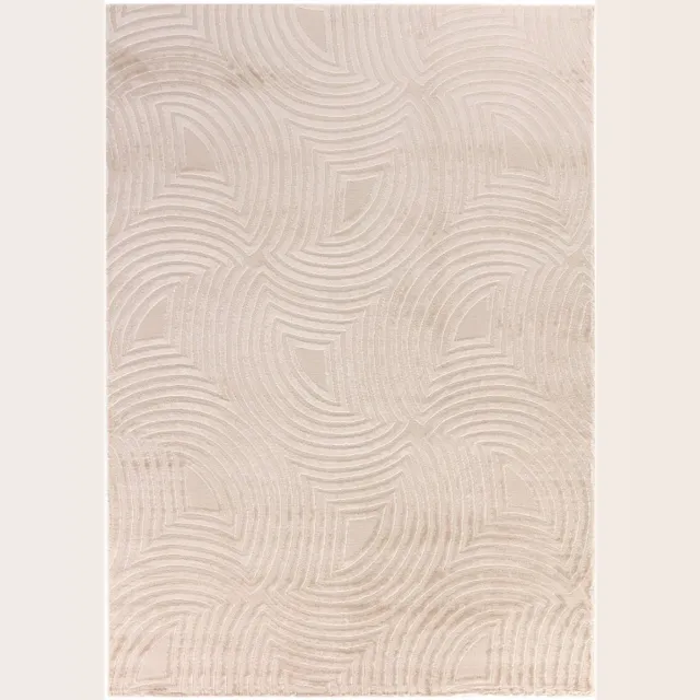 Ayyildiz Vloerkleed Sahara 3D Japandi Stijl 80 x 250 cm Beige